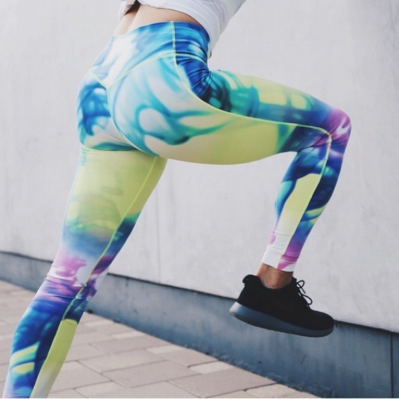 Nike Womens Legendary Lava Tights - Volt/Black. 
Size Medium. 
Flawless. - Picture 4 of 13